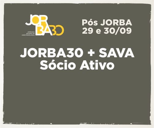 Pacote: Jorba30 + 2ª edição SAVA – Sócio Ativo