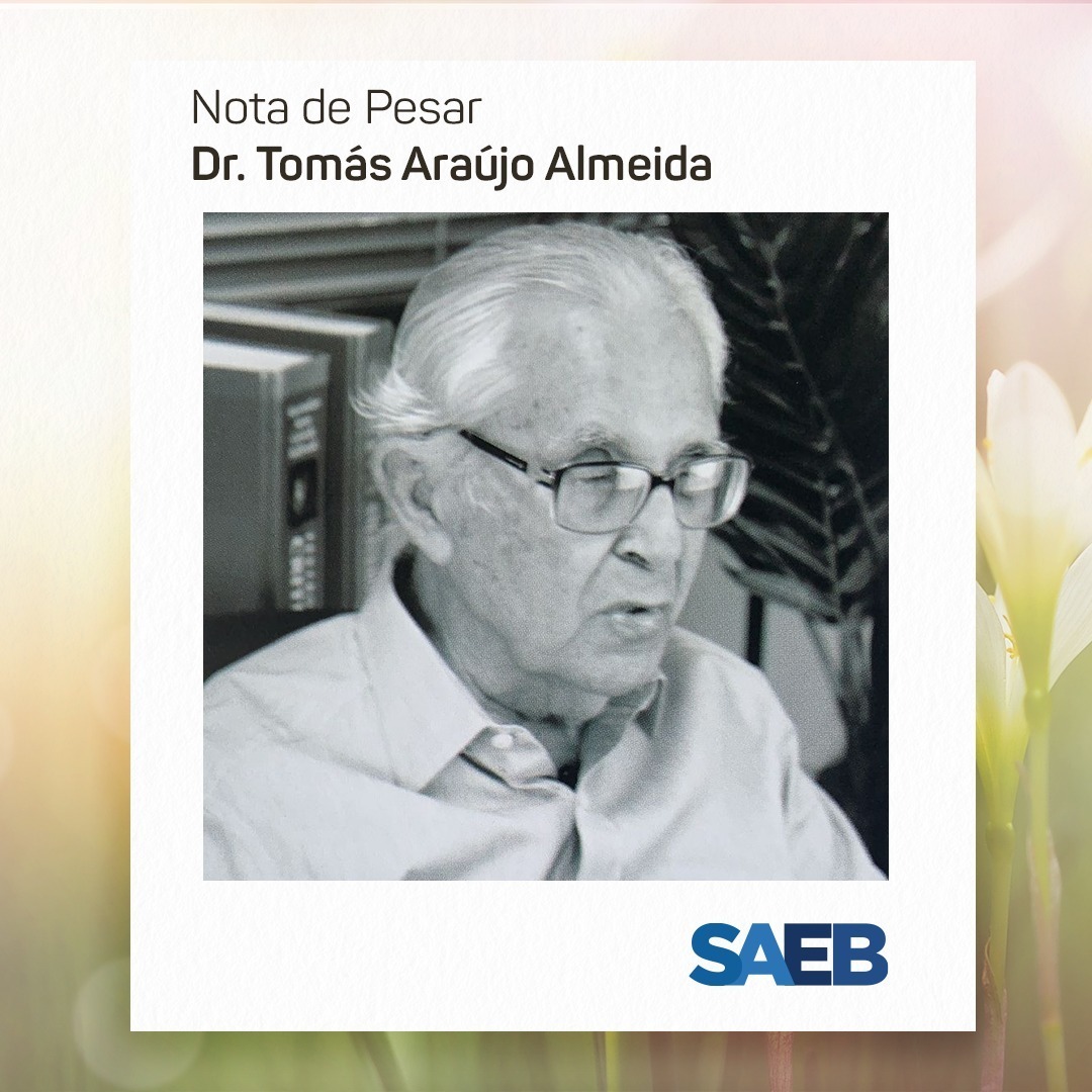 Nota de falecimento Dr. Tomás Araújo Almeida